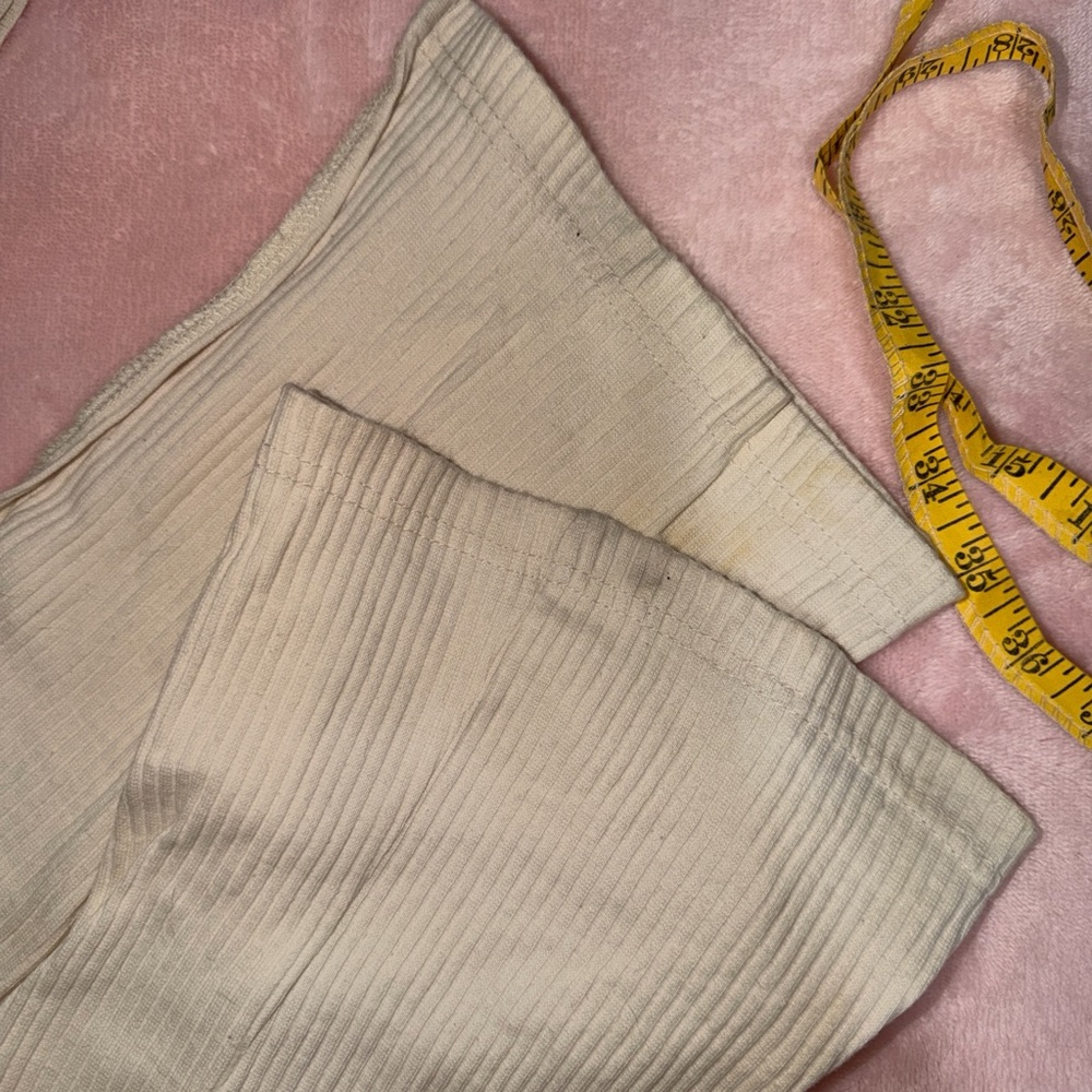 Missguided Cream Ribbed Ensemble - Picture 2 of 4